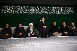 تصویری از آخرین شب مراسم عزاداری شهادت حضرت فاطمه زهرا/ عکس