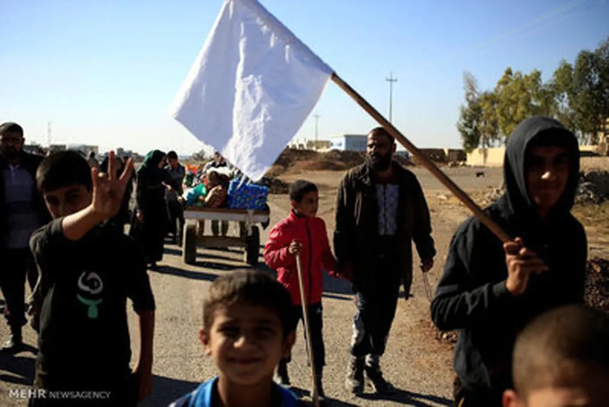 پرچم‌های سفید در موصل/تصاویر