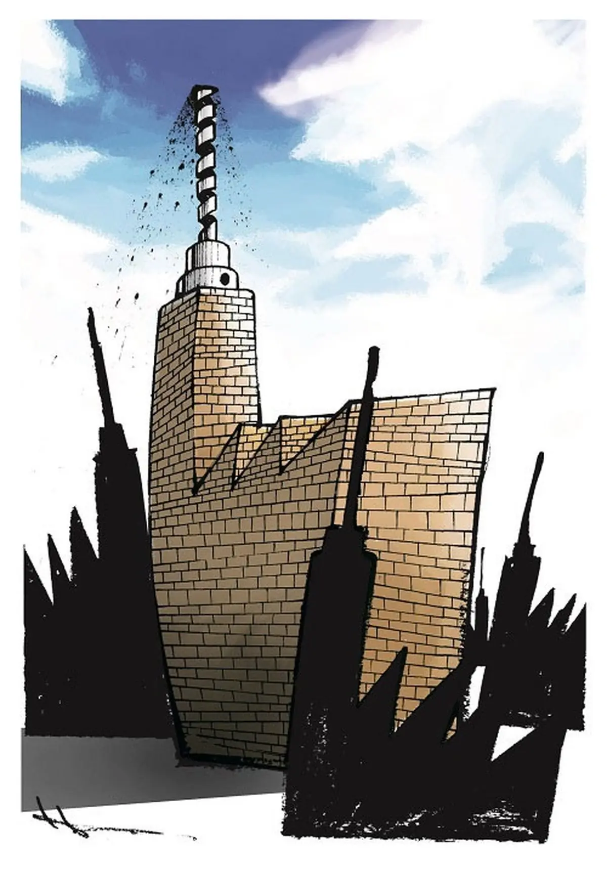 آسمان خراش!/کاریکاتور