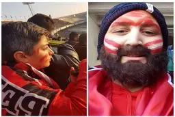 استادیوم آزادی در تسخیر زنانی با ریش مصنوعی/عکس