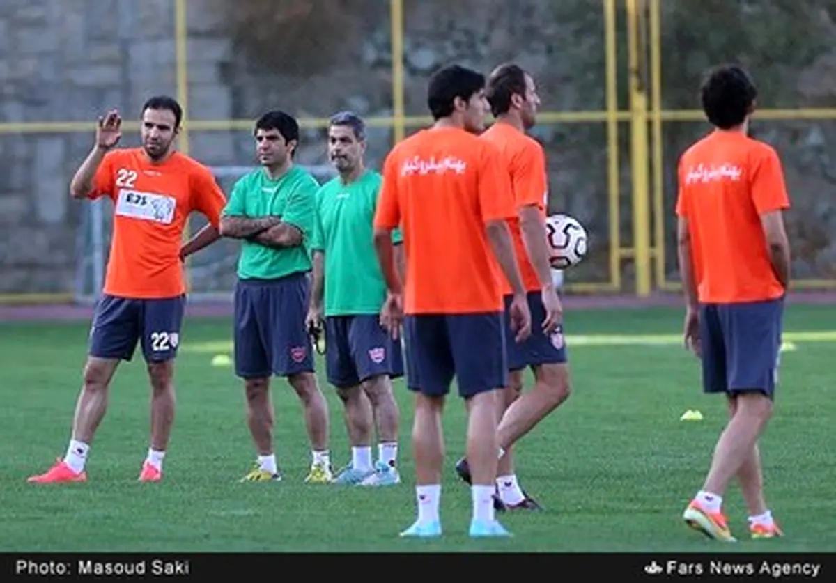 تصاویری از تمرین تیم پرسپولیس با حضور درخشان