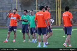 تصاویری از تمرین تیم پرسپولیس با حضور درخشان