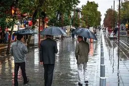 بارش باران تابستانی در شهرهای شمالی کشور