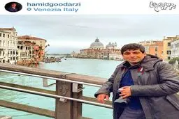 حمید گودرزی این بار در ونیز ایتالیا/عکس
