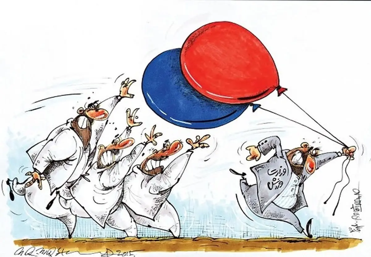 بازی جدید وزارت ورزش با استقلال و پرسپولیس!/کاریکاتور