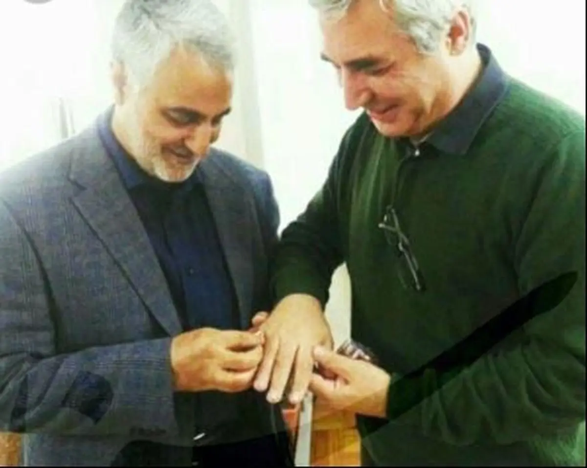 هدیه‌ سردار سلیمانی به حاتمی‌کیا/عکس