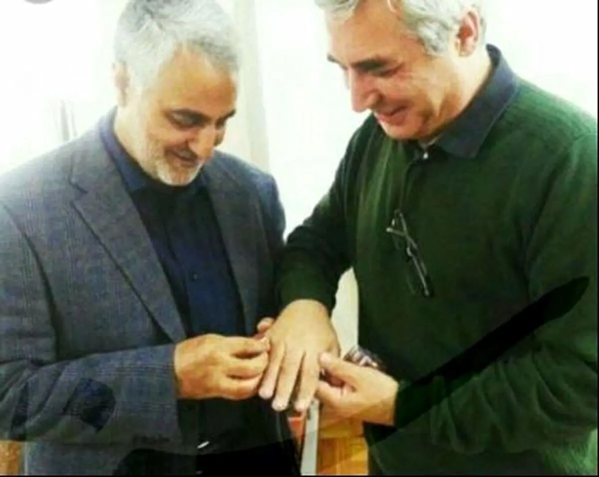 هدیه‌ سردار سلیمانی به حاتمی‌کیا/عکس