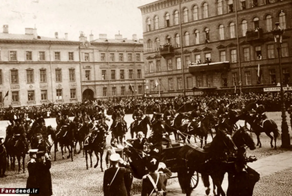 مظفرالدین‌شاه میهمان آخرین تزار / تصاویر