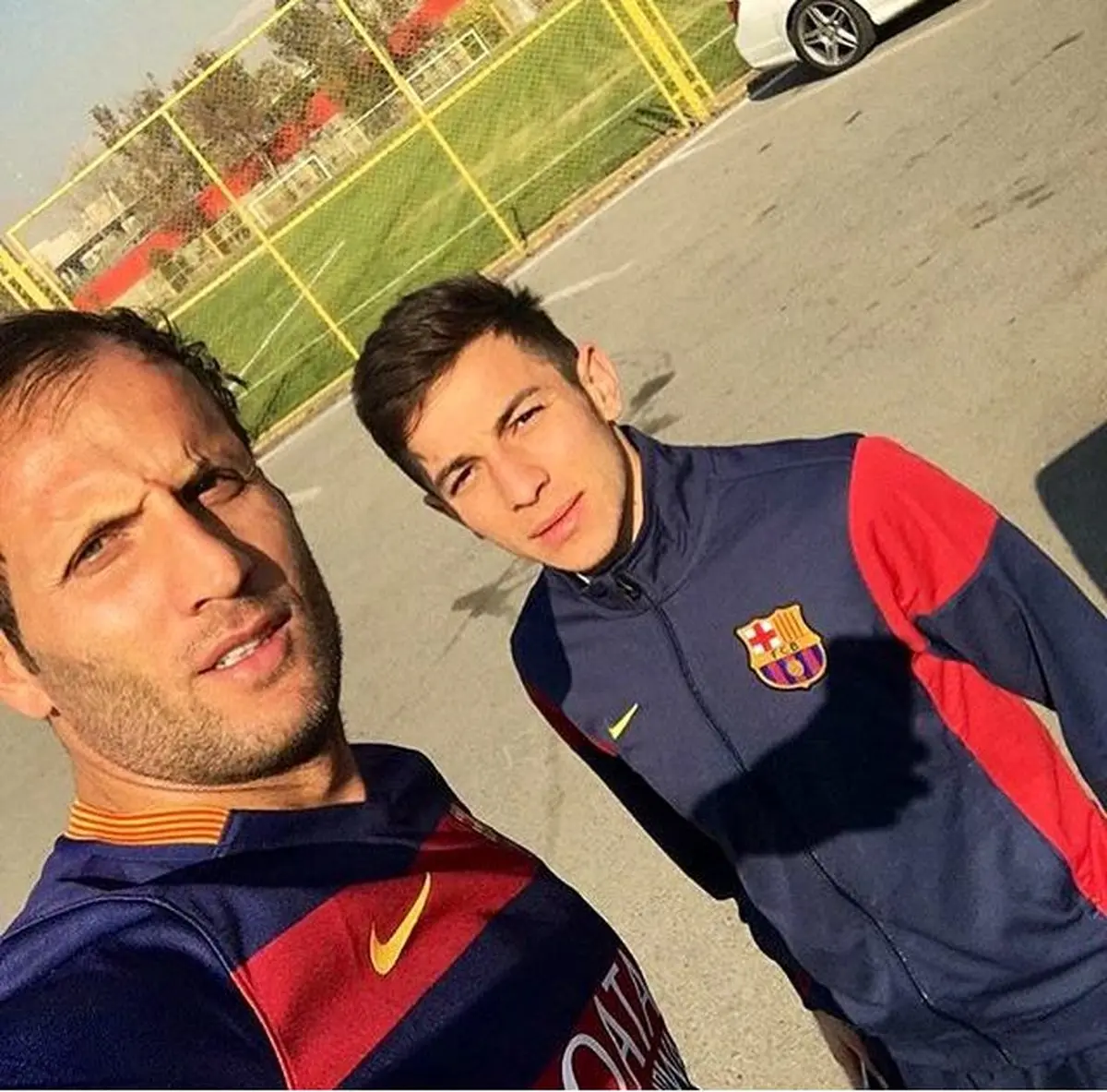 واکنش جالب پرسپولیسی‌ها در تمرین به خاطر برد بارسلونا + عکس