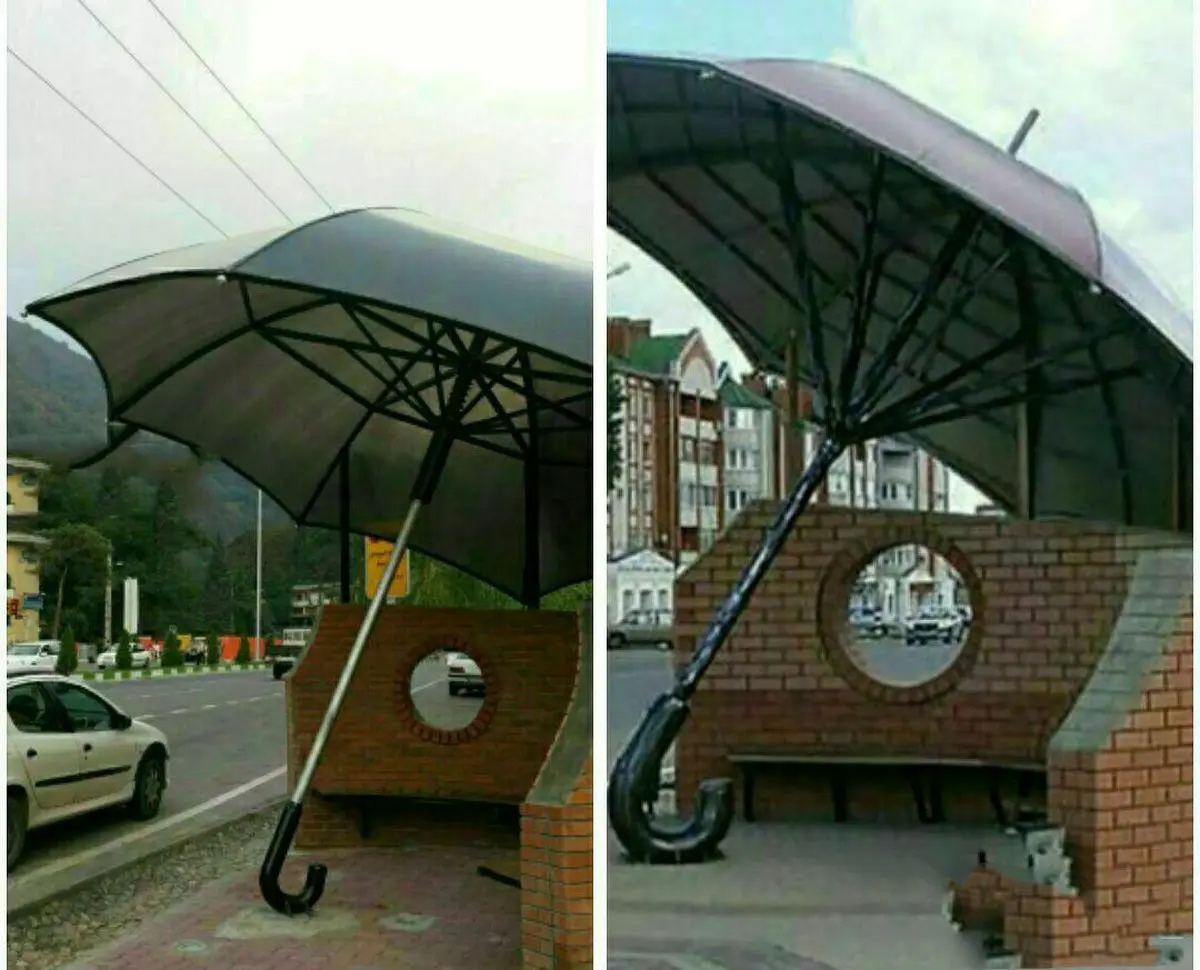 شباهت ایستگاه اتوبوس لندن و گرگان/ عکس