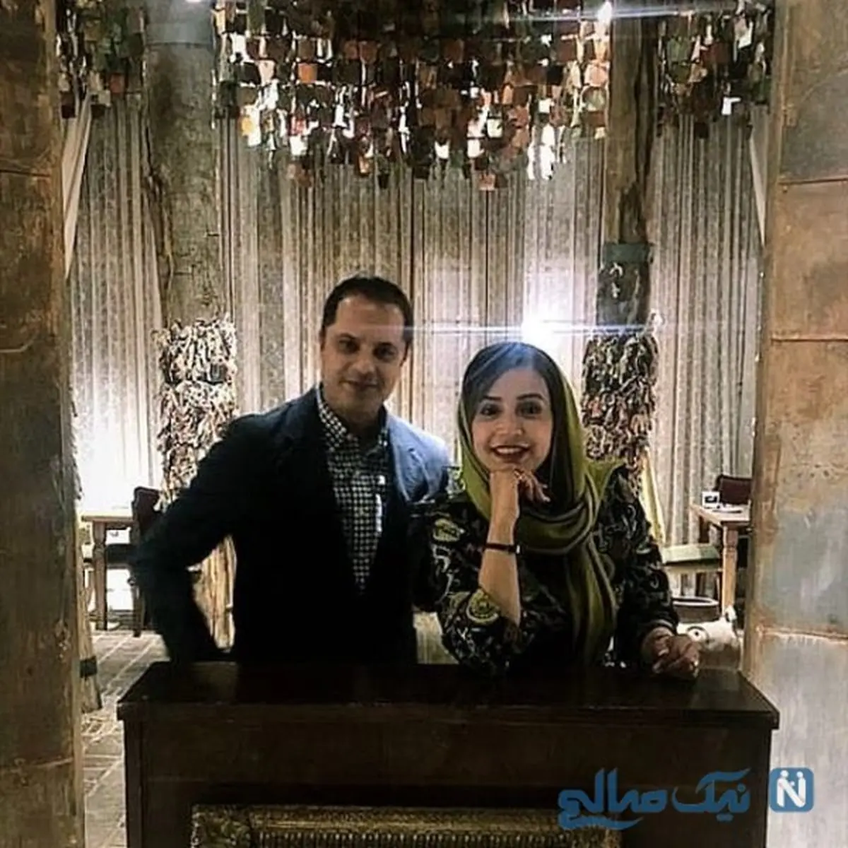 شبنم قلی خانی و همسرش/عکس