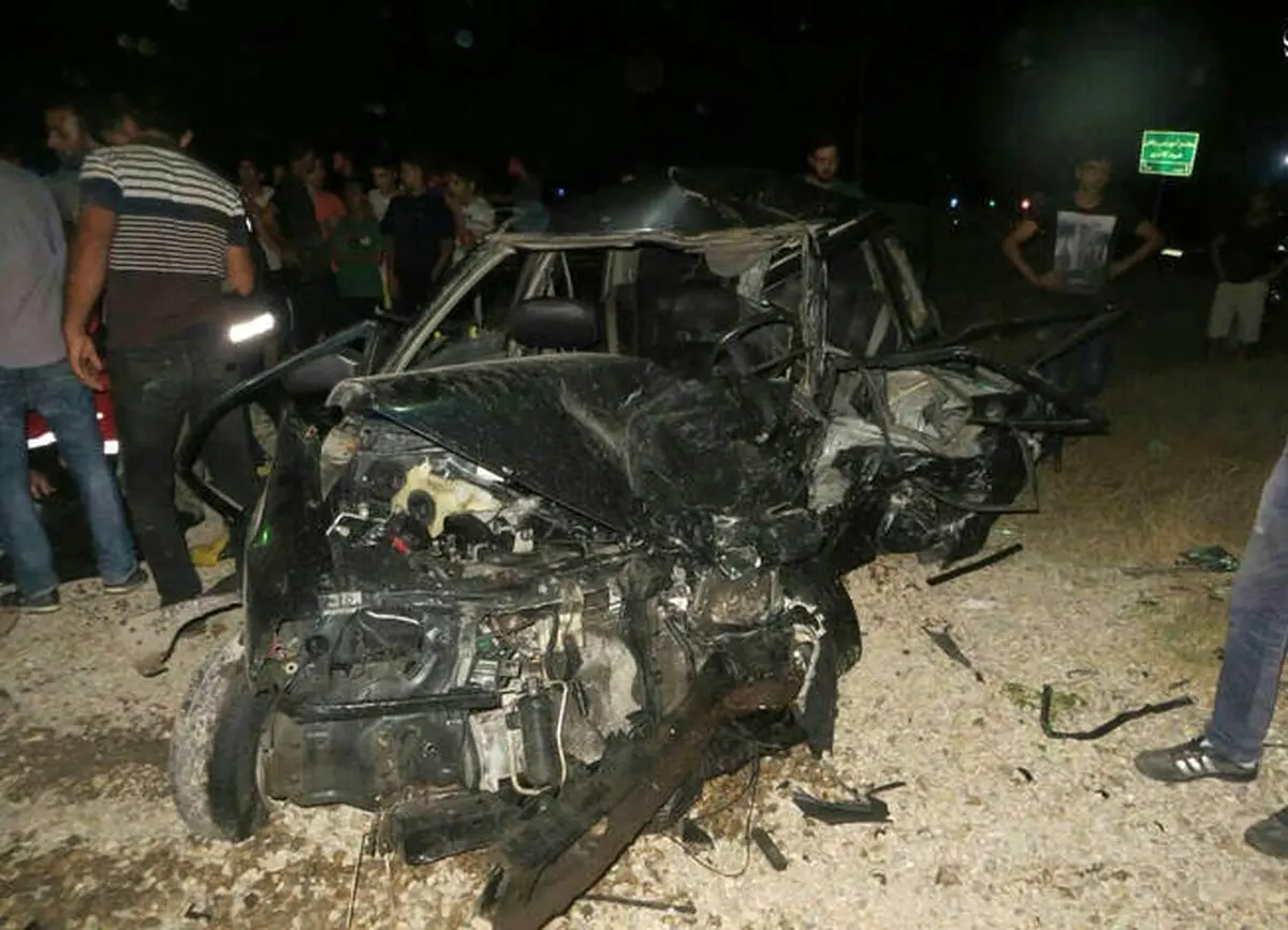 تصادف مرگبار پراید و جک/عکس