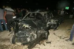 تصادف مرگبار پراید و جک/عکس