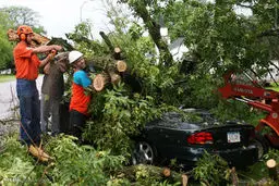 خسارت‌های طوفان بیل در آمریکا/تصاویر