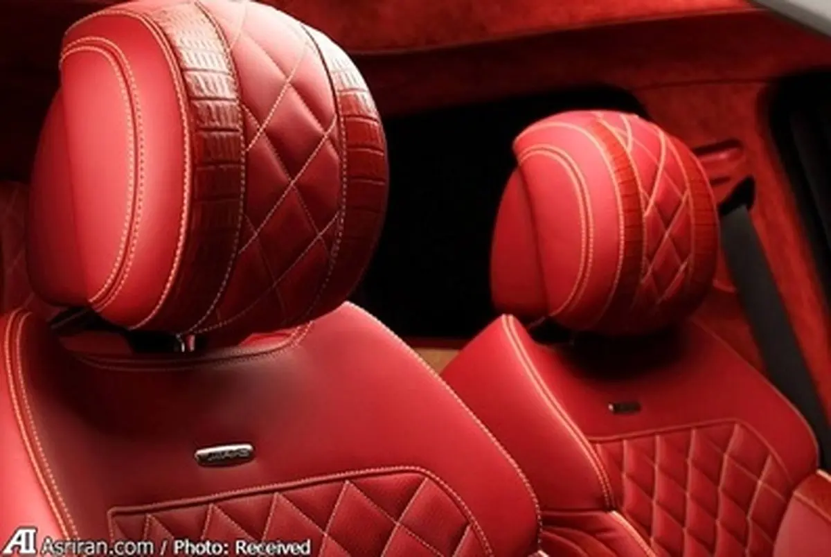 خودرویی با چرم کروکودیل و طلای 24 عیار/ تصاویر