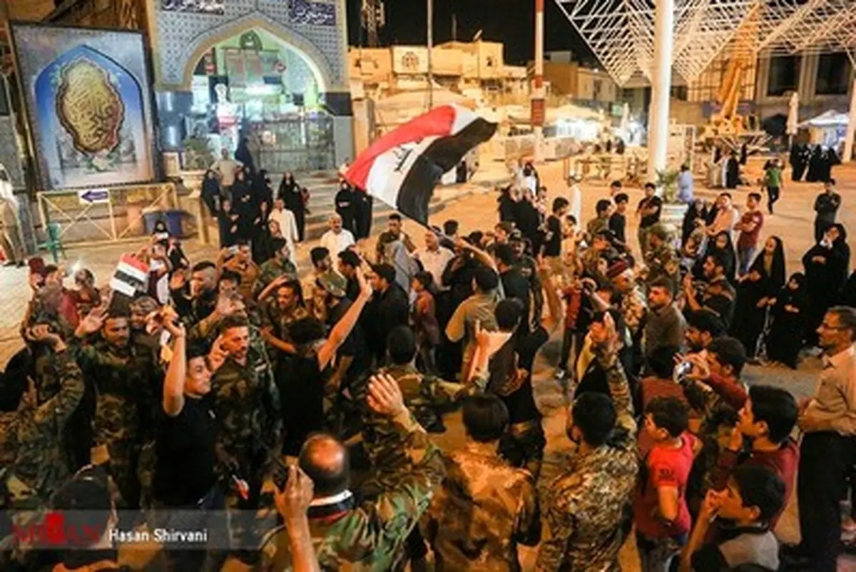 روایت تصویری از جشن آزادسازی موصل در نجف اشرف