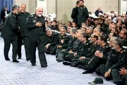 تصاویری از آخرین حضور سردار همدانی در محضر رهبری