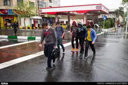 تصاویر بارش باران بهاری در تهران