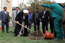 کاشت نهال توسط رئیس قوه قضاییه/تصاویر