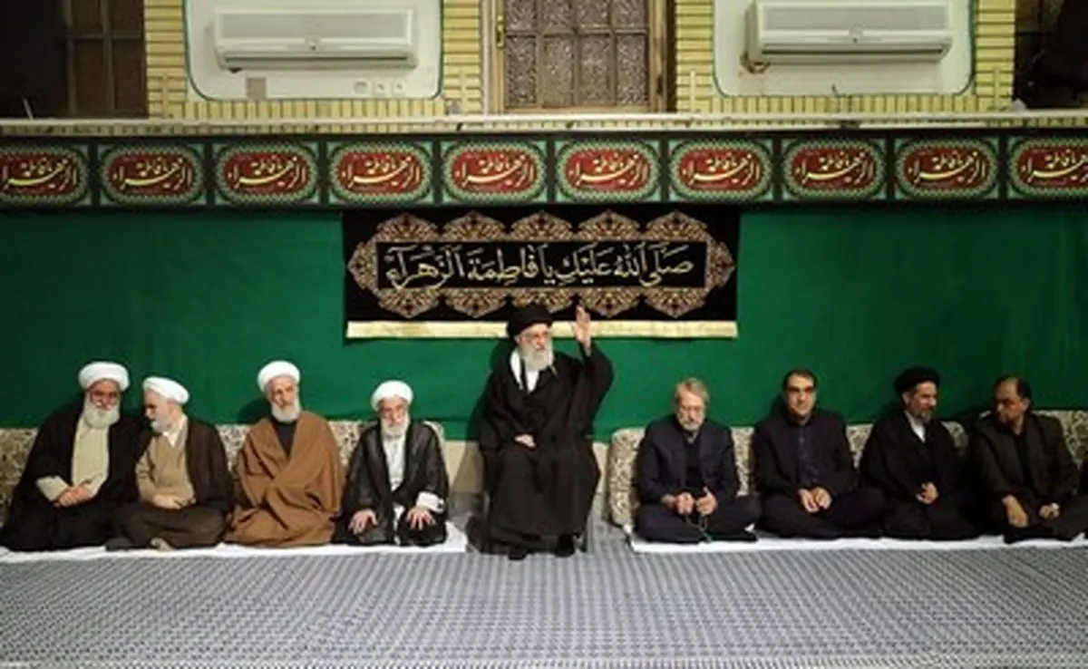 مراسم عزاداری حضرت فاطمه زهرا در حضور رهبر انقلاب/تصاویر