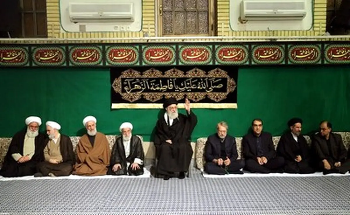 مراسم عزاداری حضرت فاطمه زهرا در حضور رهبر انقلاب/تصاویر