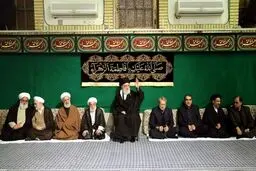 مراسم عزاداری حضرت فاطمه زهرا در حضور رهبر انقلاب/تصاویر