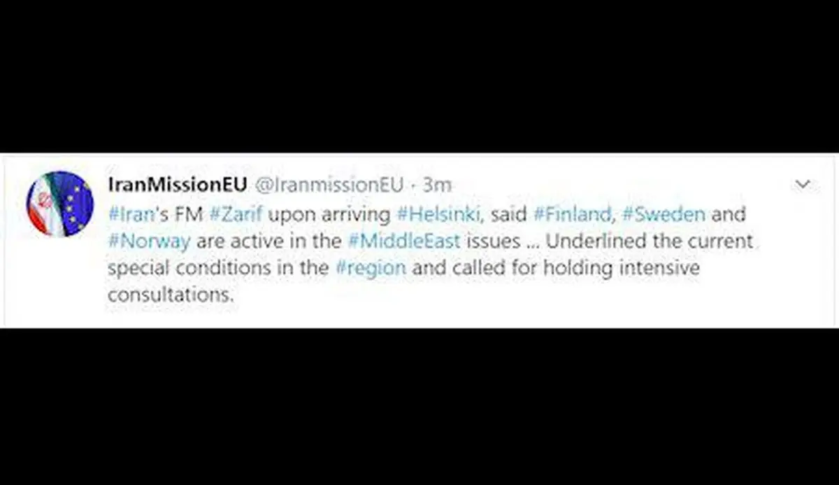 ظریف خواستار مذاکرات فشرده با اروپایی‌ها شد + توئیت