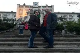 عکس جدید امید زندگانی و همسرش