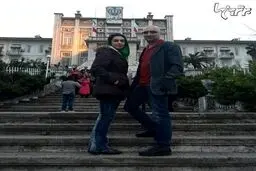 عکس جدید امید زندگانی و همسرش