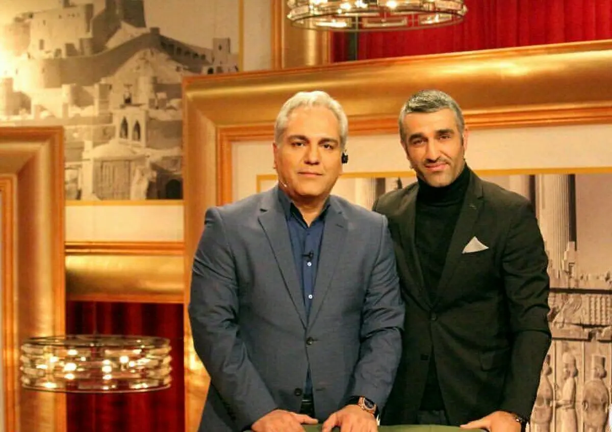 فوتبالیست سرشناس در کنار مهران مدیری/عکس