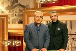 فوتبالیست سرشناس در کنار مهران مدیری/عکس