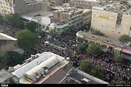 مراسم تشییع پیکرهای شهیدان عملیات کربلای 4/ تصاویر