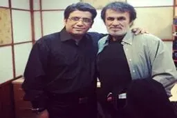 عکس یادگاری رضا رشیدپور با حبیب