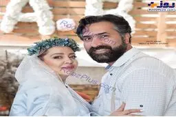 تصویر عاشقانه بهاره رهنما وهمسرش در جشن سالگرد ازدواجشان