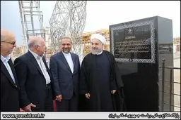 بازدید و بهره برداری روحانی از فاز ۱۲ پارس جنوبی به روایت تصویر