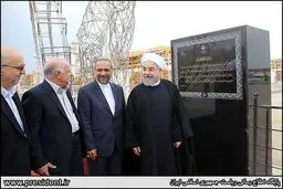 بازدید و بهره برداری روحانی از فاز ۱۲ پارس جنوبی به روایت تصویر
