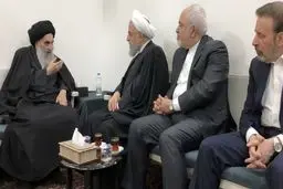 دیدار روحانی با آیت‌الله سیستانی/تصاویر