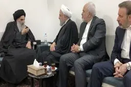 دیدار روحانی با آیت‌الله سیستانی/تصاویر