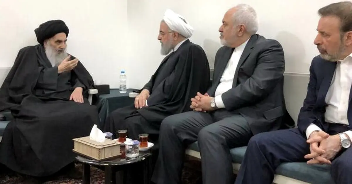 دیدار روحانی با آیت‌الله سیستانی/تصاویر