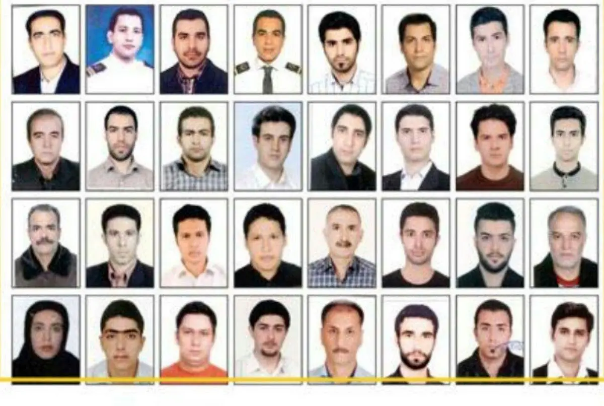 تصویری از ۳۲ سرنشين و خدمه نفتکش سانچی