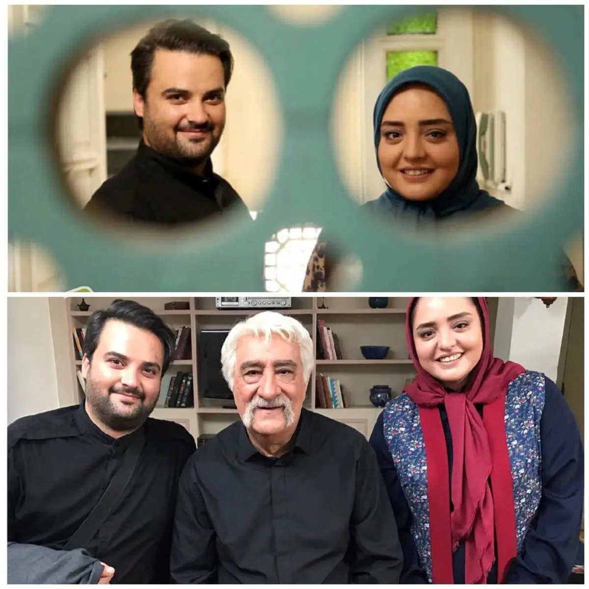 نرگس محمدى، داريوش ارجمند و مهدى سلوكى در پشت صحنه فصل سوم "ستايش"/عکس