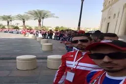استقبال پرشور و دیدنی از بايرن در عربستان(عکس)