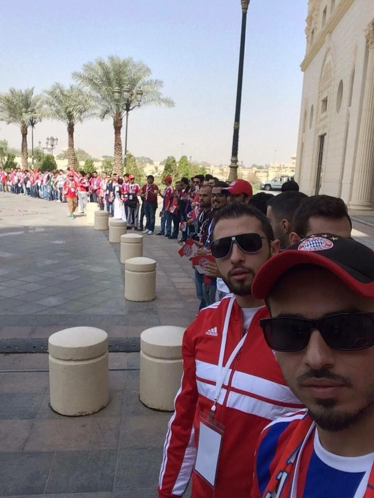 استقبال پرشور و دیدنی از بايرن در عربستان(عکس)