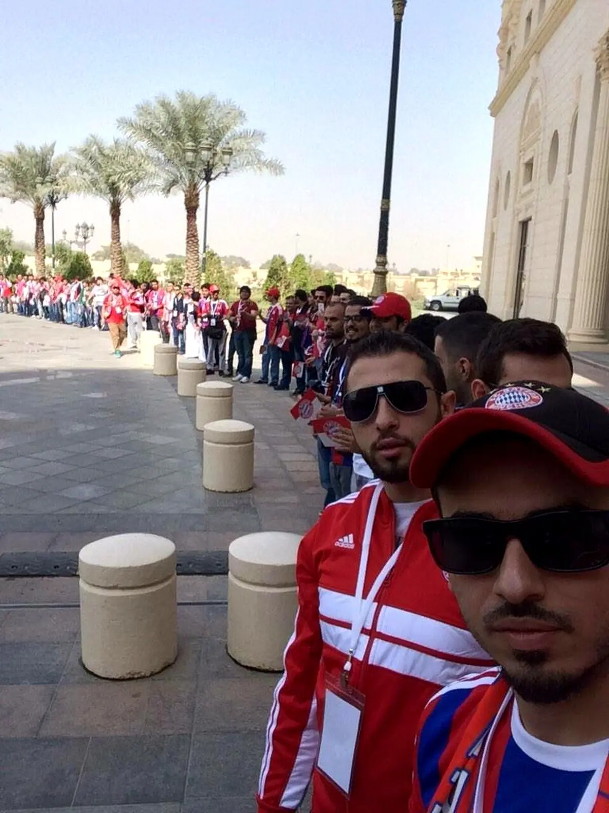 استقبال پرشور و دیدنی از بايرن در عربستان(عکس)