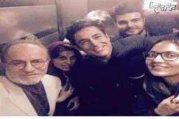 عکس سلفی محمدرضا گلزار و مهناز افشار در آسانسور