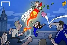 کاریکاتور/ مورینیو را اینطوری اخراج کردند!