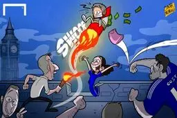 کاریکاتور/ مورینیو را اینطوری اخراج کردند!