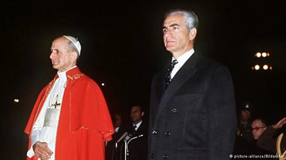 استقبال محمدرضا پهلوی، از پاپ پاول ششم