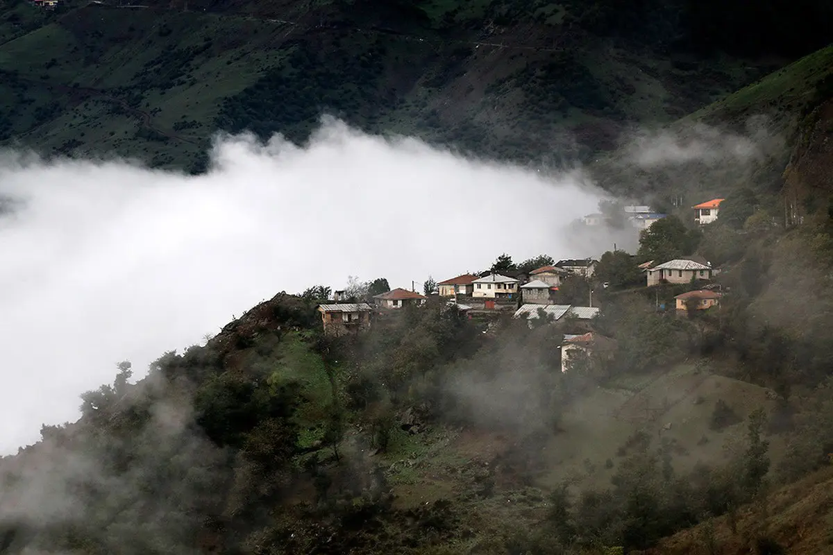 تصاویر / مِه شدید پاییزی در ارتفاعات چالوس