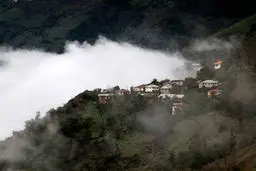 تصاویر / مِه شدید پاییزی در ارتفاعات چالوس